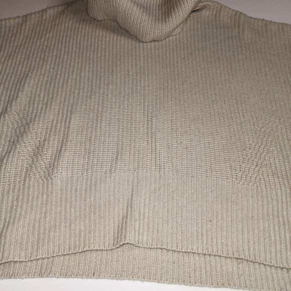 Autumn Cashmere Beige Wool Cashmere Blend Oversized Turtleneck Sweater Size XS - Picture 8 of 9